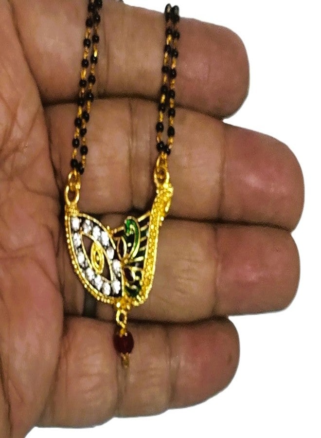 DeLegarde Gold Plated Traditional Mangalsutra Pendant Mala Necklace for Women - Image 5