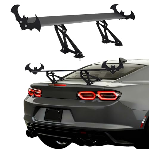 CXRCY GT Wing Spoiler 433 Inch Lightweight Aluminum Single Rear Wing Adjustable Angle Car Spoiler Universal Compatible with Chevrolet Toyota Corolla Honda Civic Nissan Altima and More Bat Style - Image 1