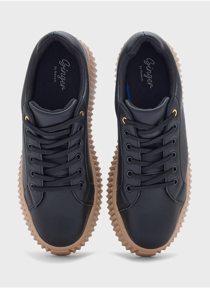 Ginger Mild Grain Low Top Sneakers