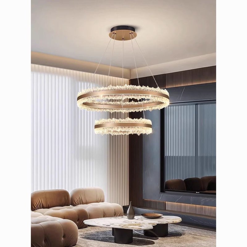CME Modern Light Luxury Living Room Chandelier 2024 Italian Round Design LED Ceiling Light - Image 5