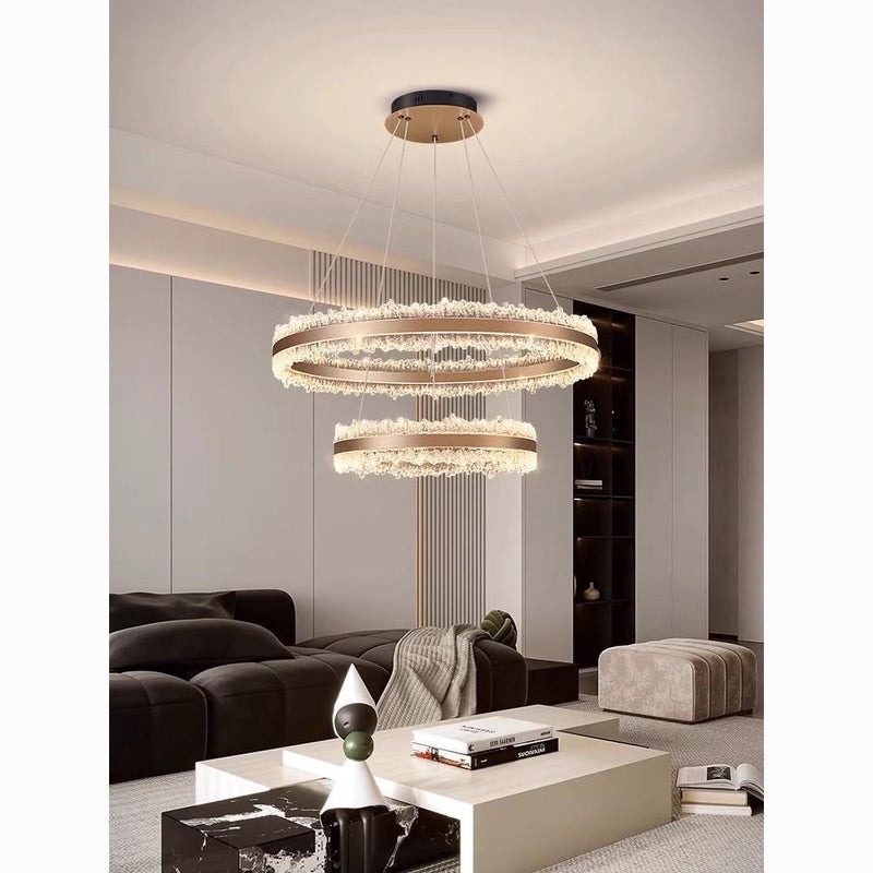 CME Modern Light Luxury Living Room Chandelier 2024 Italian Round Design LED Ceiling Light - Image 3