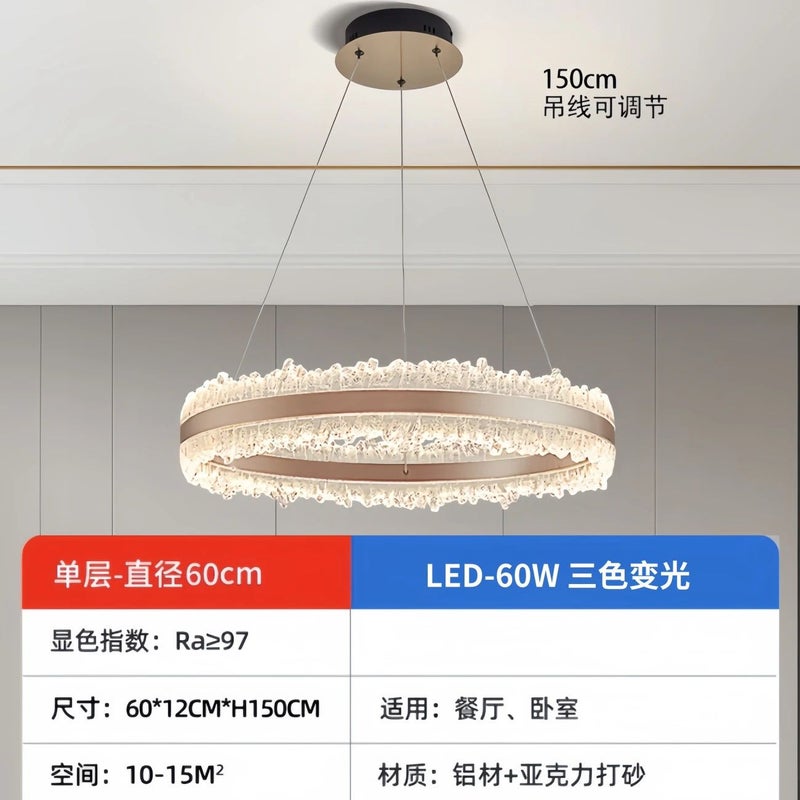 CME Modern Light Luxury Living Room Chandelier 2024 Italian Round Design LED Ceiling Light - Image 1