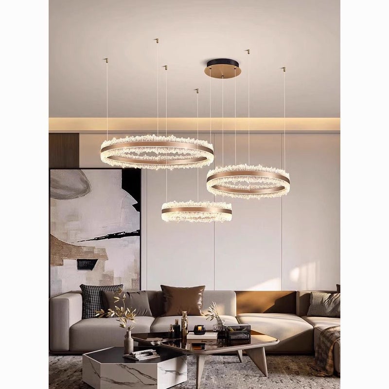CME Modern Light Luxury Living Room Chandelier 2024 Italian Round Design LED Ceiling Light - Image 4