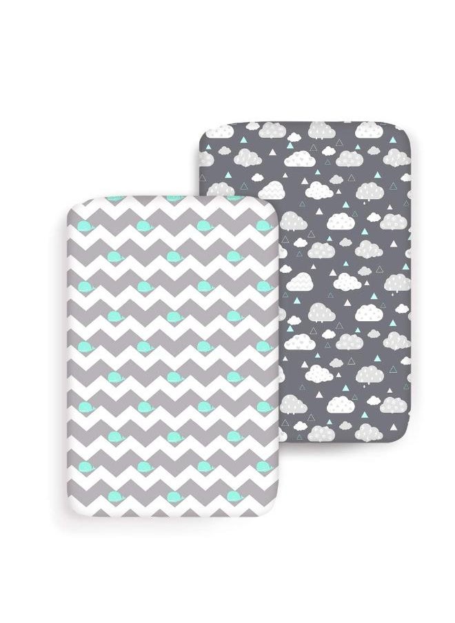 Moro Moro Soft & Breathable Mini Crib Sheet – 100% Cotton  - Image 1