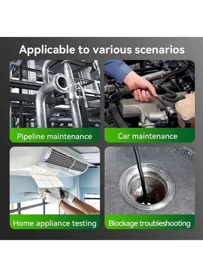 Industrial Endoscope Camera 4 3 Inch HD Screen 50m Cable 8mm Single Lens Rechargeable - Image 4