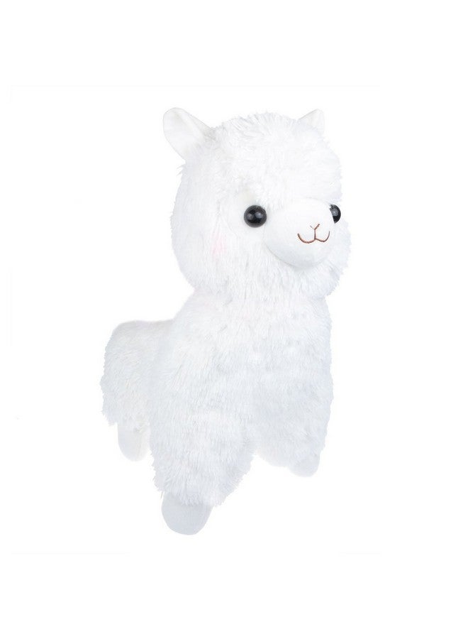 Tollion Cuddly White Alpaca Llama Lamb Toy -7" Stuffed Animal Cushion Plush Doll Valentine Gift New Baby Gift Graduate Gift Lovers Anniversary Fiesta Gift For Girlfriend Children Friends  - Image 1