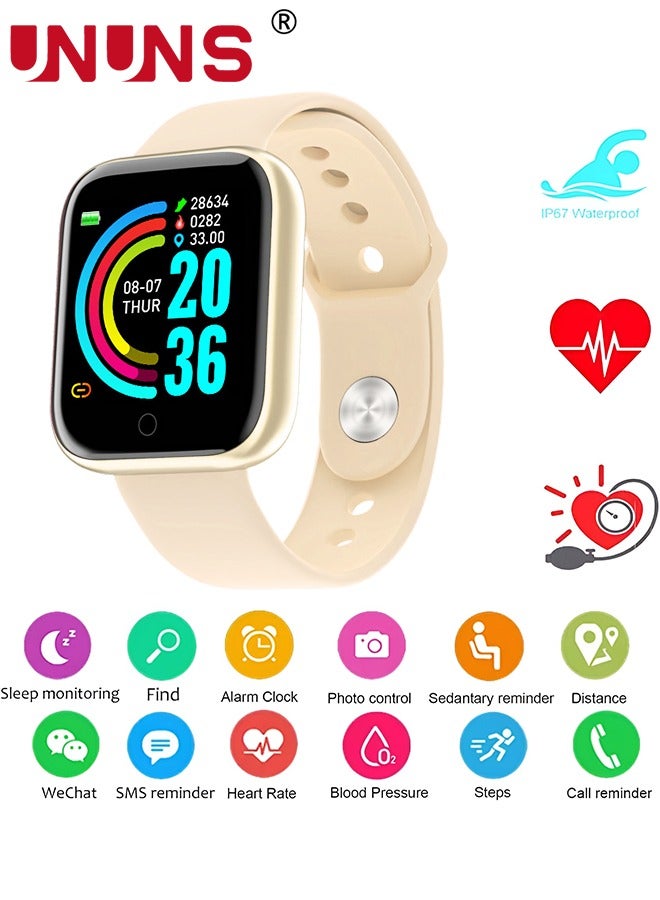 UNUNS Smart Watch,Fitness Watch 1.44'' Touchscreen With Heart Rate Sleep Monitor,Tracker for Health,Running, Waterproof Pedometer Smartwatch Compatible With IOS Android For Women Men - Image 2