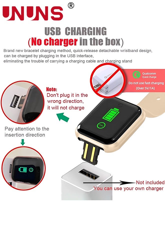 UNUNS Smart Watch,Fitness Watch 1.44'' Touchscreen With Heart Rate Sleep Monitor,Tracker for Health,Running, Waterproof Pedometer Smartwatch Compatible With IOS Android For Women Men - Image 5