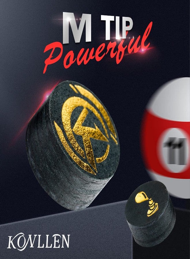 KONLLEN Pool Cue Tips 14mm Replacement Set - Image 2