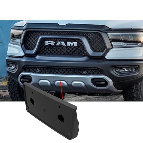 znakeauto Front Plate License Bracket Front License Plate Holder Kits Compatible with Dodge RAM 1500 Rebel and TRX 2019-2024, Replacement 68274219AD, Partslink CH1068153（ RAM Rebel and TRX,ONLY ） - Image 5