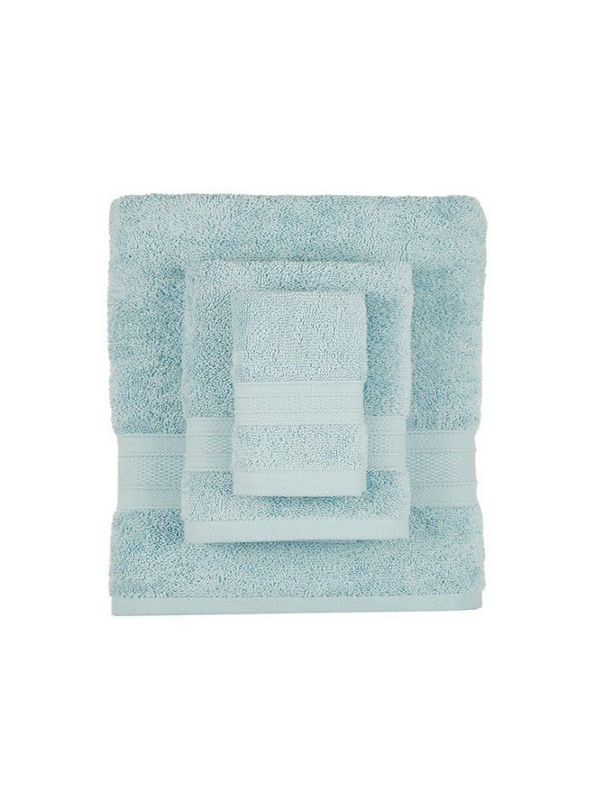 Trident Soft Comfort Air Rich Towels for Bath, 100% Cotton Towel, Super Soft, Highly Absorbent, 6 Pieces Towel Set, 500 GSM - Nile Blue - Image 3