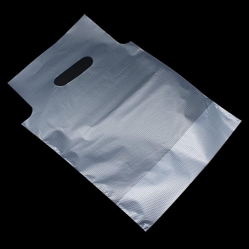BGCLOUD Store Drink Carrier for Delivery, 100PCS Clear Plastic Bags with Handle for Drink Cups/Coffee Cups/Tea/Juice Delivery Takeout Apply to Coffee Shop/Restaurant/Bar(1 cup hold 16x28cm) - Image 2