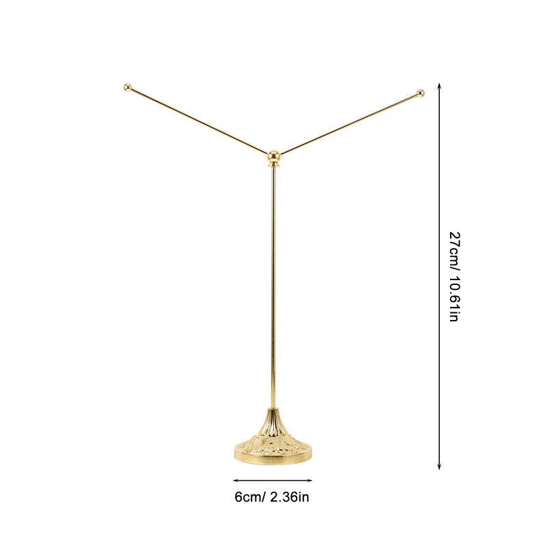 Office Metal Flag Pole Desk Metal V-Shaped Flag Pole Table Flag Holder Flag Pole with Flag Base - Image 4