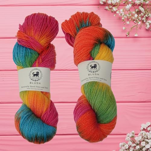 Nestnhaven Blush Acro Wool Multicolour Hand Knitting and Crochet Yarn. Pack of 1 Hank/Lachhi - 100gms Shade no - NNHBLM-004 - Image 5