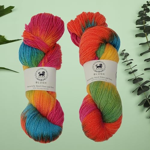 Nestnhaven Blush Acro Wool Multicolour Hand Knitting and Crochet Yarn. Pack of 1 Hank/Lachhi - 100gms Shade no - NNHBLM-004 - Image 3
