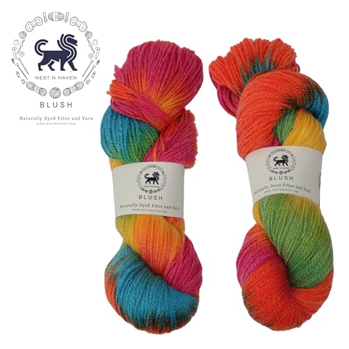 Nestnhaven Blush Acro Wool Multicolour Hand Knitting and Crochet Yarn. Pack of 1 Hank/Lachhi - 100gms Shade no - NNHBLM-004 - Image 2