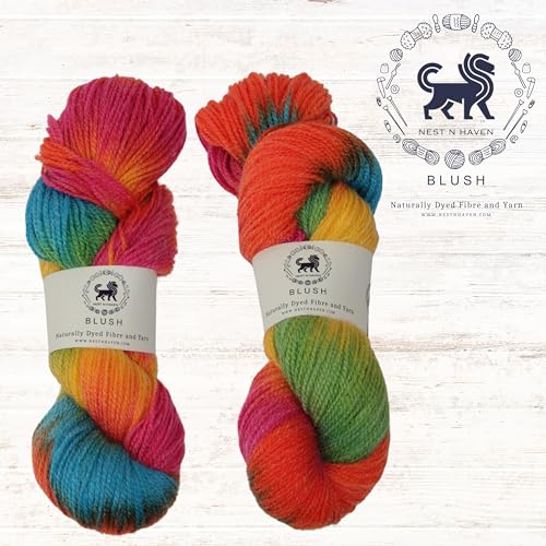 Nestnhaven Blush Acro Wool Multicolour Hand Knitting and Crochet Yarn. Pack of 1 Hank/Lachhi - 100gms Shade no - NNHBLM-004 - Image 4