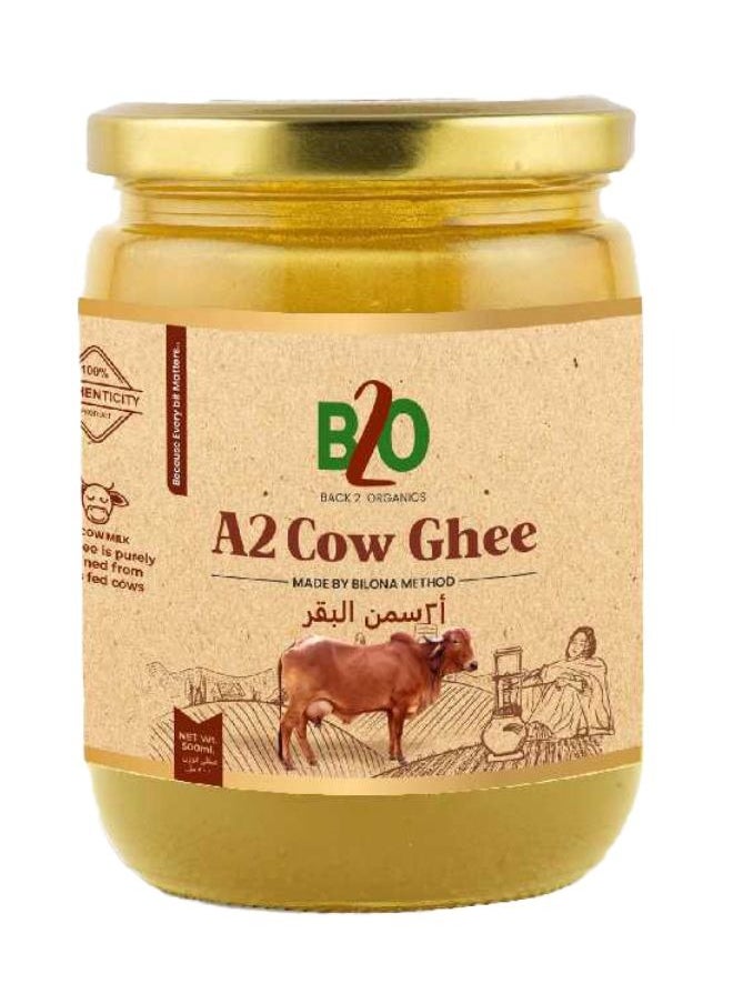 Back 2 Organics A2 Cow Ghee 500ml  - Image 1