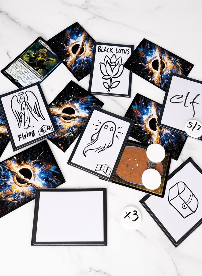 Tinzum 133 PCS Dry Erase MTG Tokens Card, MTG Card Sleeves Accessories - Image 2