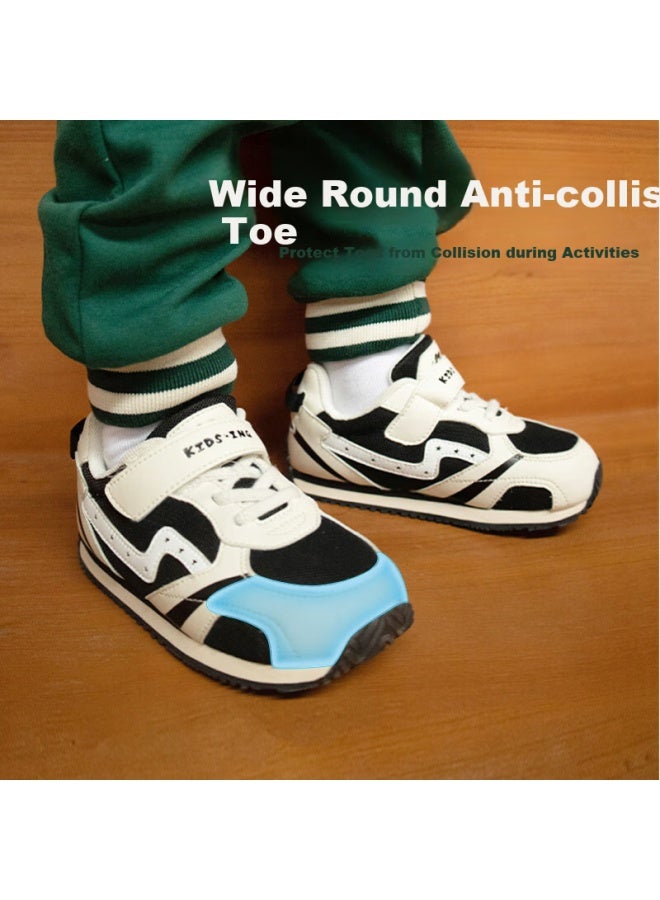 Kids.ing Children's Sneakers, Boys' Spring Campus White Shoes, Forrest Gump Shoes, Girls' Big Kids Breathable Soft-soled Shoes, Black, Size 28 - Image 2