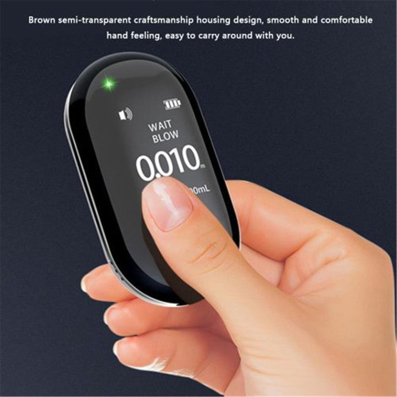 Non-Contact Alcohol Breath Tester: Black Rechargeable High-Accuracy Device With TFT Display, 3-Color Indicator Lights - Intelligent Semiconductor Technology for Family Gatherings, Construction Sites, - Image 5