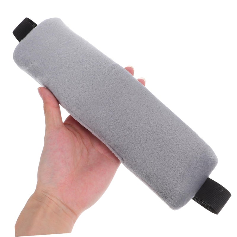 2PCS Inflatable Travel Pillow Set with Chin Strap Neck Support for Airplane Sleeping - Image 5