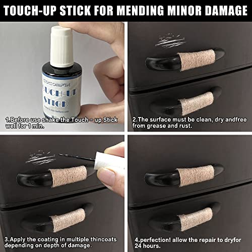 Cocomfix Black Appliance Touch Up Paint - High Gloss Paint Touch Up for Refrigerators, Washers, Dryers, Dishwashers, Microwave Oven and Other Appliances. 1 Fl Oz (Black) - Image 5