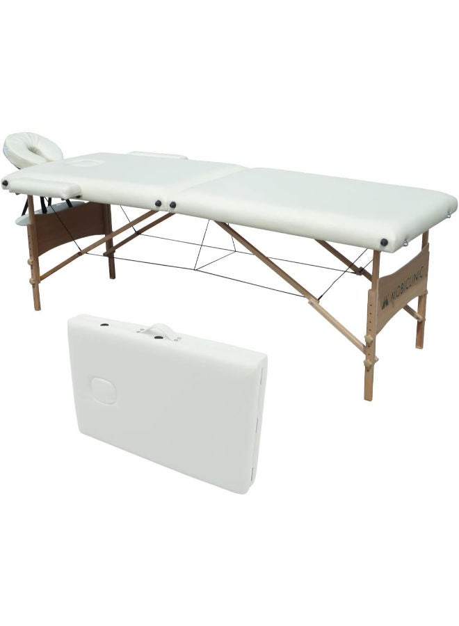 White Portable Massage Bed - Image 1