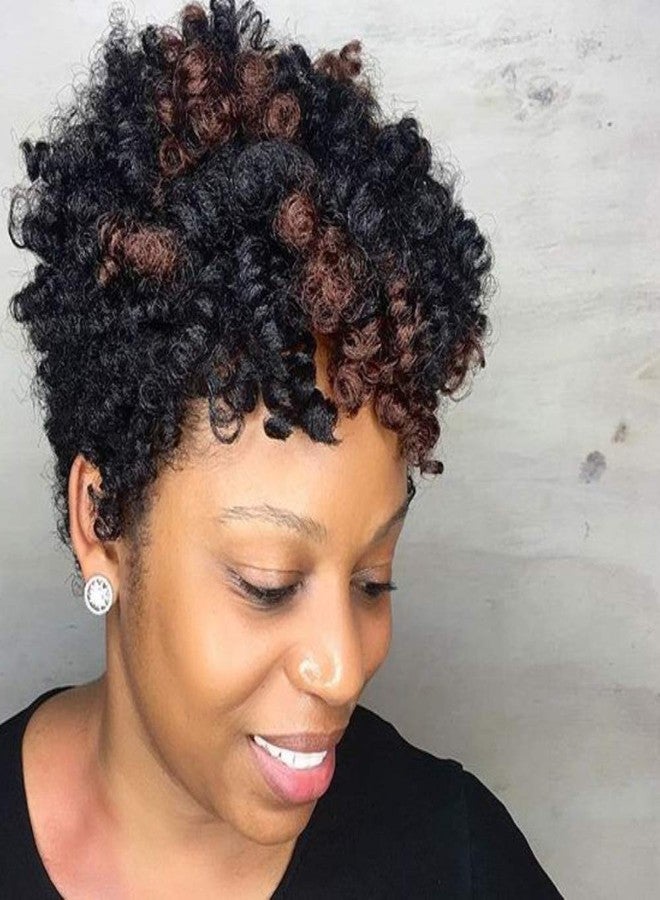 PHOCAS 5Packs 10'' Toin Curl Short Crochet Hair Curly Crochet Braids for Women Natural Black to Brown - Image 1