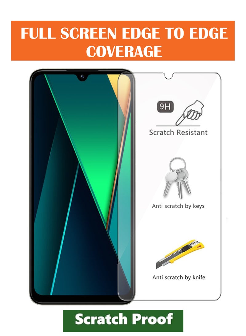 For Poco C75 - 2 Pack Tempered Glass Screen Protector - Delicate Touch , Higher Transparency , Easy to Install ,Anti-scratch and Bubble-free Screen Protector - Clear - Image 2
