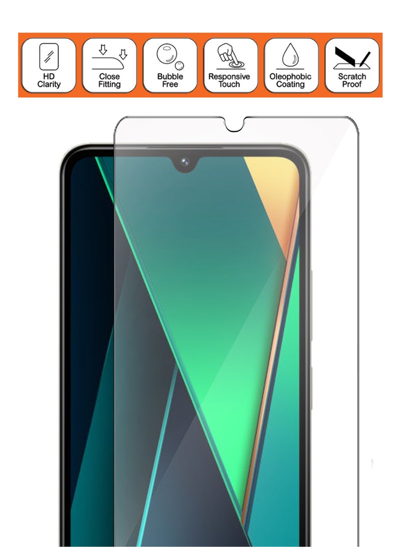 For Poco C75 - 2 Pack Tempered Glass Screen Protector - Delicate Touch , Higher Transparency , Easy to Install ,Anti-scratch and Bubble-free Screen Protector - Clear - Image 3