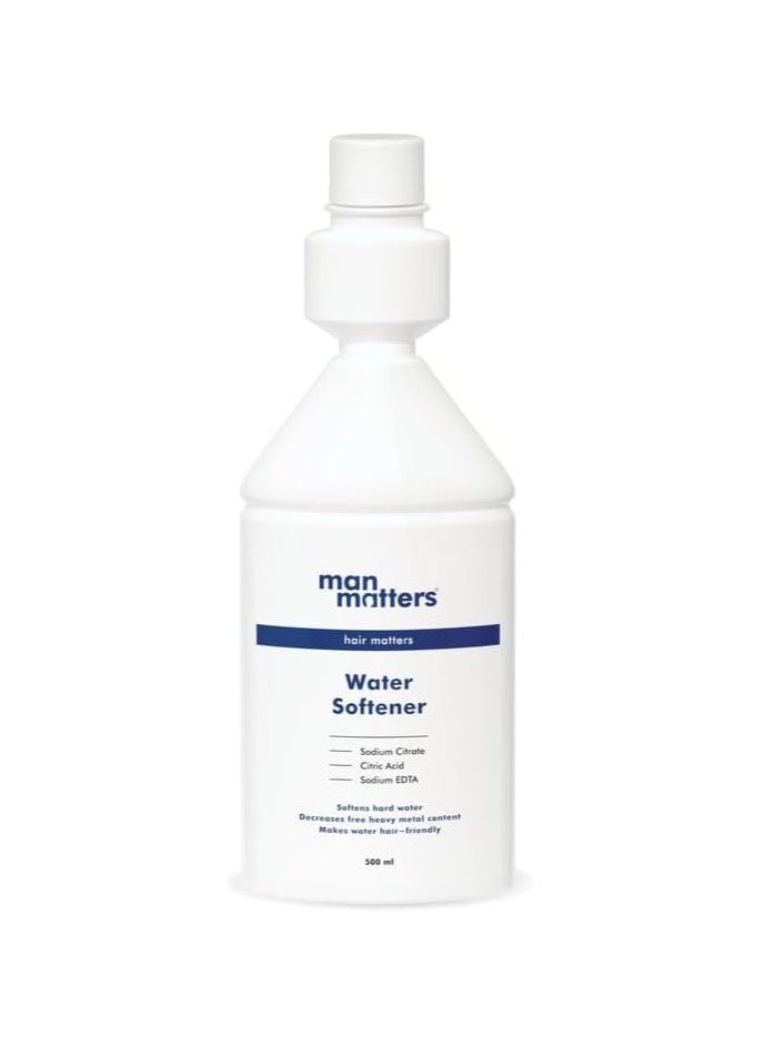 Man Matters - Man Matters Water Softener 500ml | Instant Hard Water Softening Agent | Reduces Hair Fall & Skin Itching | Disables Calcium & Magnesium & Maintains pH Level | Easy to Use Solution - Image 1