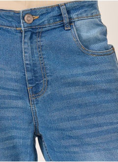 Styli Mid Rise Slim Fit Faded Jeans  - Image 3