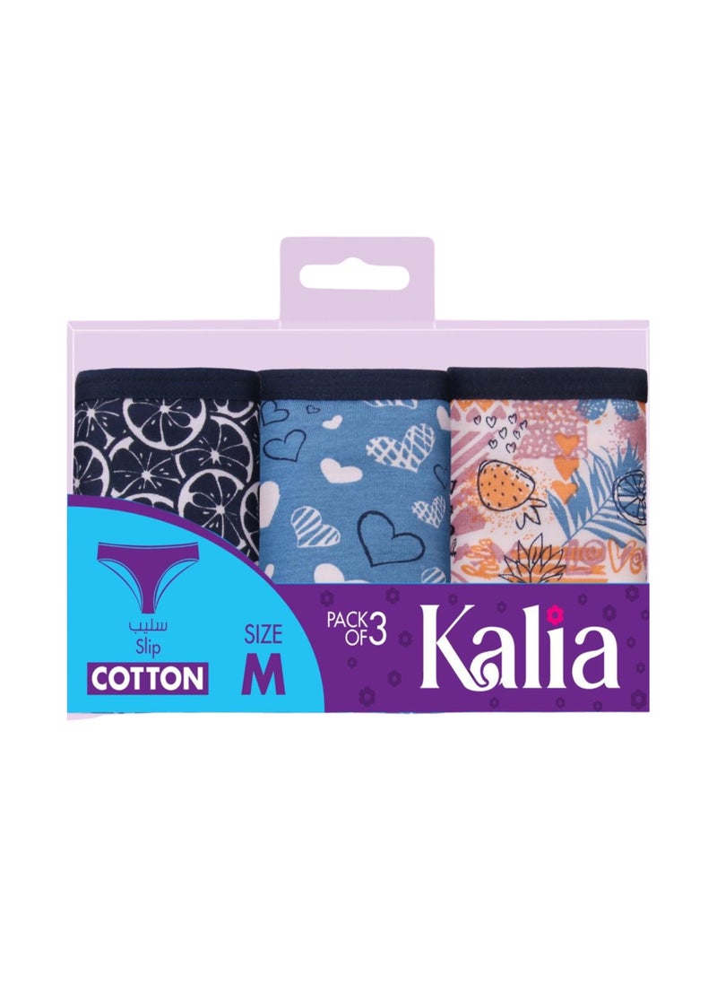 Kalia Pack of 6 Printed Cotton Bikini Panties Underwear for Women  - Image 4
