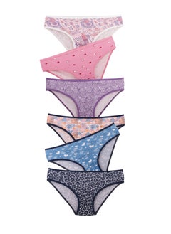 Pack of 6 Printed Cotton Bikini Panties Underwear for Women - pzsku/Z1A6F4D13152AE941533CZ/45/_/1737070194/602691db-2bfb-4a74-9c6c-bb2cf152c846