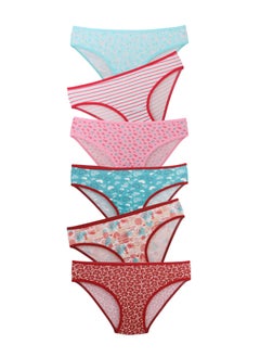 Pack of 6 Printed Cotton Bikini Panties Underwear for Women - pzsku/Z1A6F4D13152AE941533CZ/45/_/1737070195/f7870f25-735e-4148-b90b-d023b3c3f27e