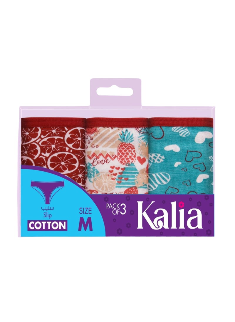 Kalia Pack of 6 Printed Cotton Bikini Panties Underwear for Women  - Image 5