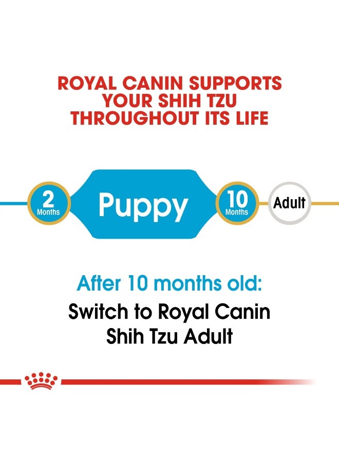 Royal Canin Breed Health Nutrition Shih Tzu Puppy Dry Food 1.5kg - Image 4