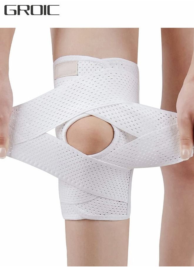 GROIC Knee Brace with Side Stabilizer, Knee Protector for Meniscus Torn Knee Pain ACL MCL Arthritis Injury Recovery, Sports Protective Equipment  - Image 1