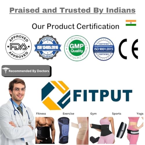 FITPUT Premium KneeCap For Women (1 Pair) Breathable Knee Caps For Women For Pain Relief Knee Cap For Men Sports Gym Knee Cap For Men Pain Relief (Blue/Black) - Image 5