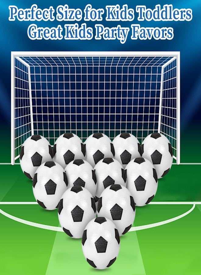 Ynanimery 12 Pack Mini Soccer Balls for Kids, 4'' Small Soccer Ball for Pool Beach Garden Sports Game Party Supplies, Inflatable Mini Classics Soccer Balls for Indoor Outdoor Games - Image 2