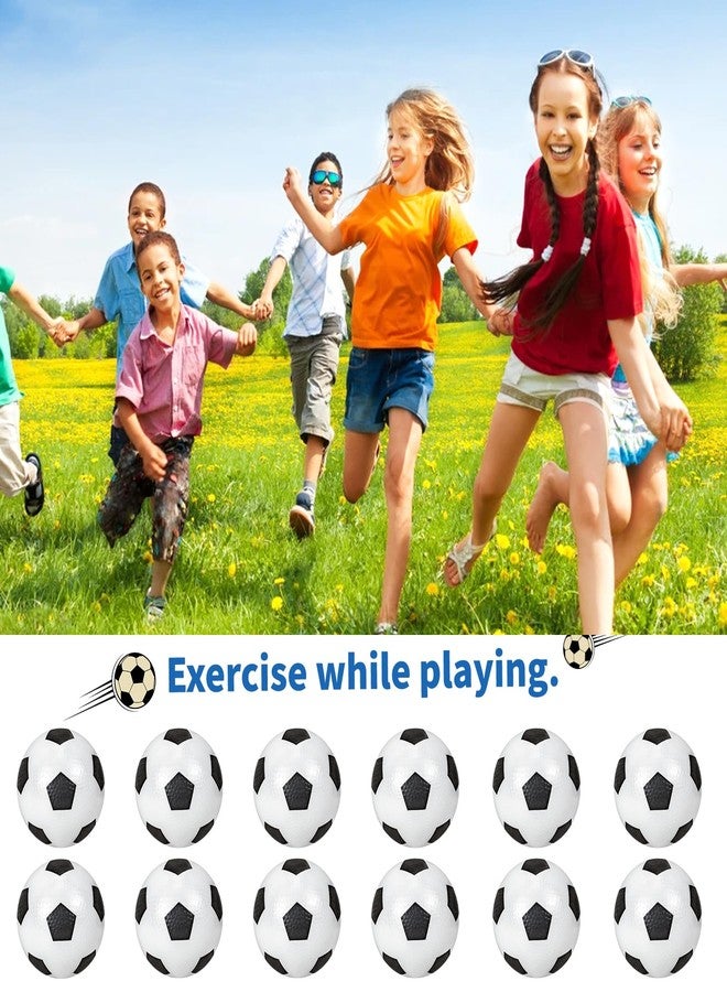 Ynanimery 12 Pack Mini Soccer Balls for Kids, 4'' Small Soccer Ball for Pool Beach Garden Sports Game Party Supplies, Inflatable Mini Classics Soccer Balls for Indoor Outdoor Games - Image 3