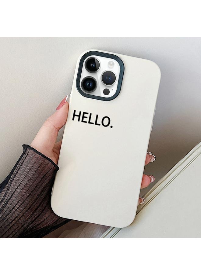 Zaboon Case For iPhone 12 / 12 Pro HELLO Word PC Hybrid TPU Phone Case - Image 1