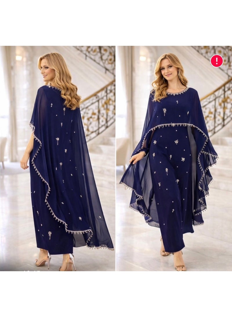 soft evening dress
