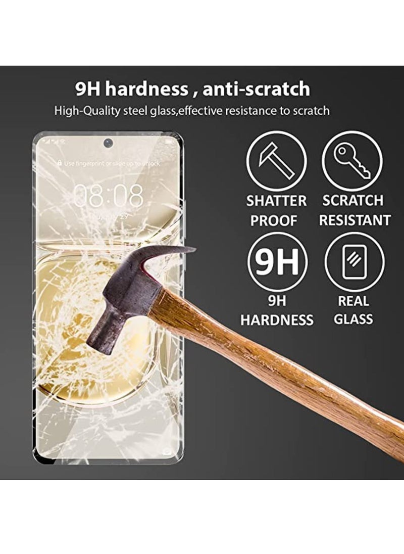 Raxoom Screen Protector compatible with Huawei P50 Pro Tempered Glass, 3D Curved Full Glue - Image 3