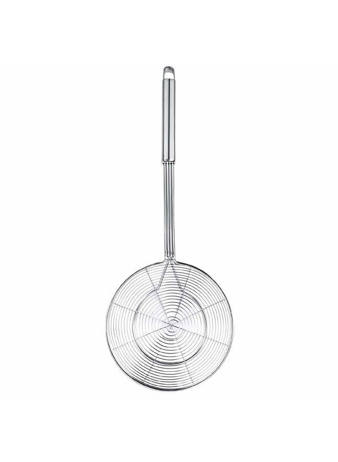 Swify Spider Strainer Skimmer, Stainless Steel Asian Strainer Ladle Frying Spoon with Handle for Kitchen Deep Fryer, Pasta, Spaghetti, Noodle, 7 Inch - Image 2
