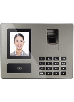 Fingerprint Time Clock, Face Biometric Fingerprint Password Attendance Machine for Employees Small Business with TFT LCD Screen, Up to 1500 Users (US Plug)
