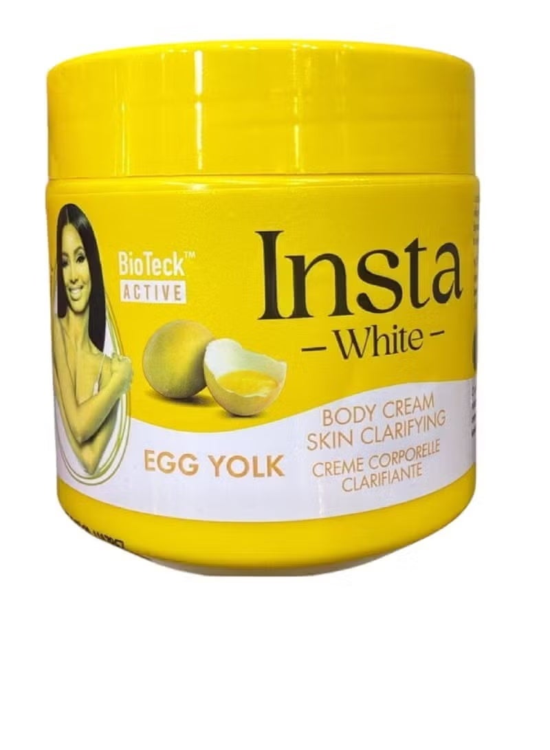 Egg yolk body cream for skin purification