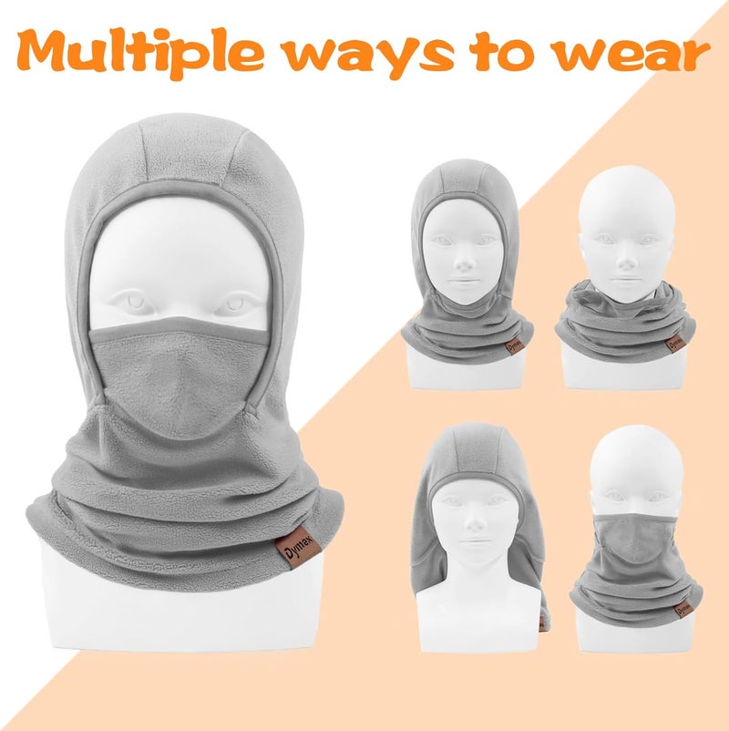 Dymex Kids Balaclava Ski Mask Winter Face Mask for Boys Girls Windproof Neck Warmer Gaiter Fleece Hood Face Cover for Cold Weather - Image 5