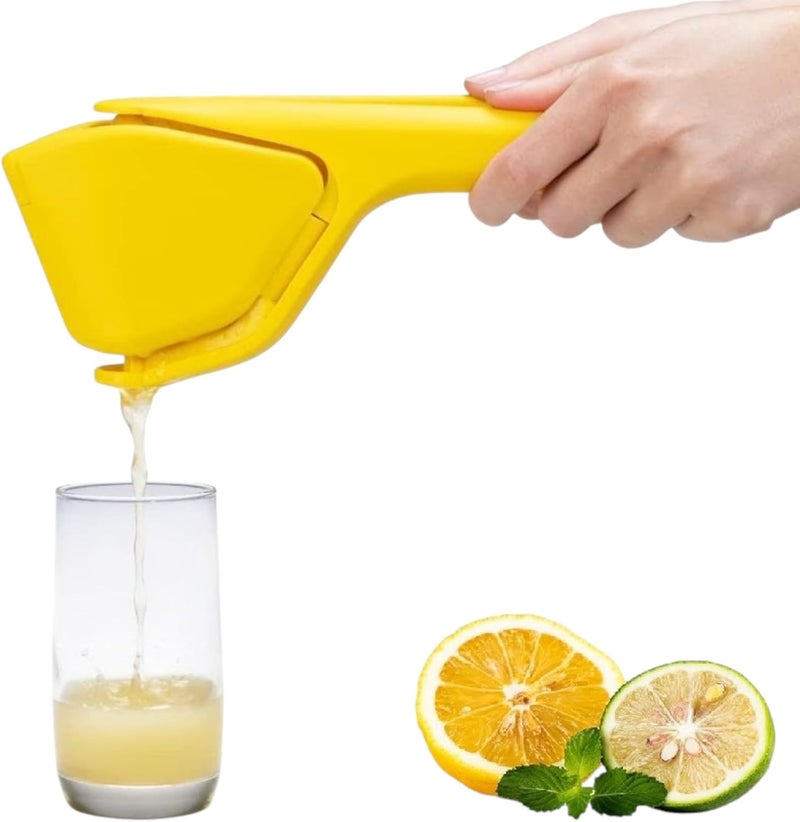 Circuit Green Folding Lemon Squeezer, Manual Citrus & Lime Juicer with Built-In Strainer, Easy Two-Hand Press, Space-Saving Flat Design, Handheld Kitchen Tool (1-Pack) - Image 2